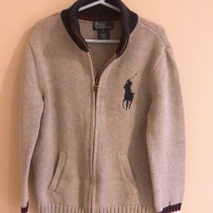 Polo boys zip cardigan